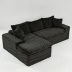 Convertible Modular Sectional Sofa with Twin Seat and Chaise - Multiple Colors