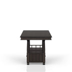 Counter Height Dining Table with Storage Shelf - Coffee