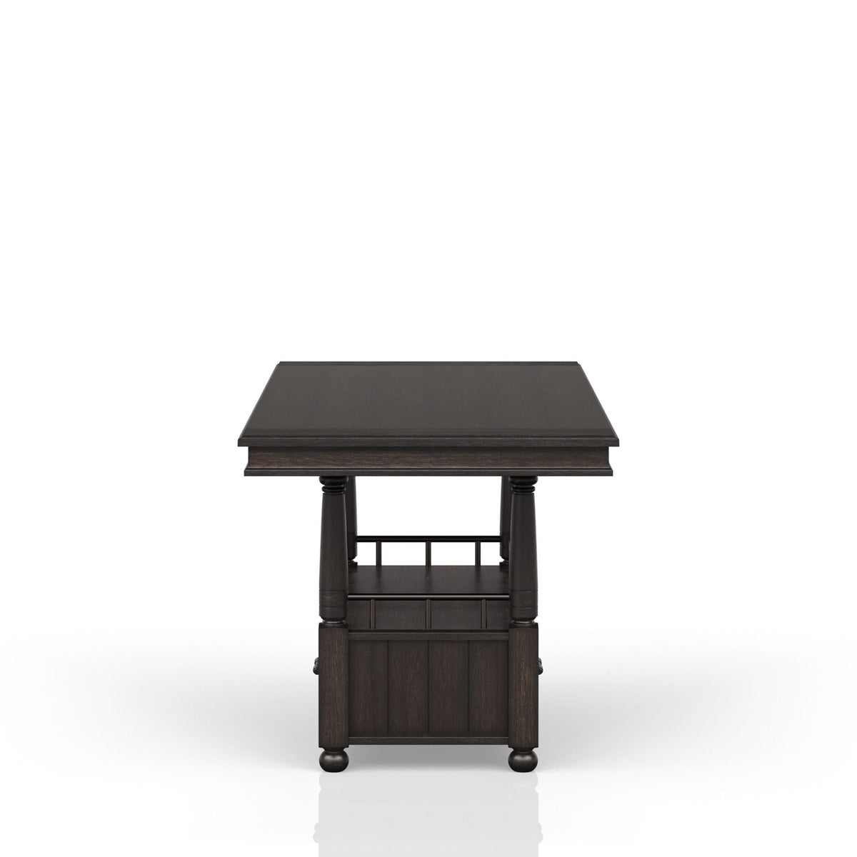 Counter Height Dining Table with Storage Shelf - Coffee