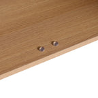 Bathroom Vanity Set with Resin Countertop Sink and 2 Doors - Light Brown Oak