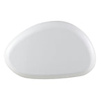 High Gloss End Table with Durable Synthetic Wood - White