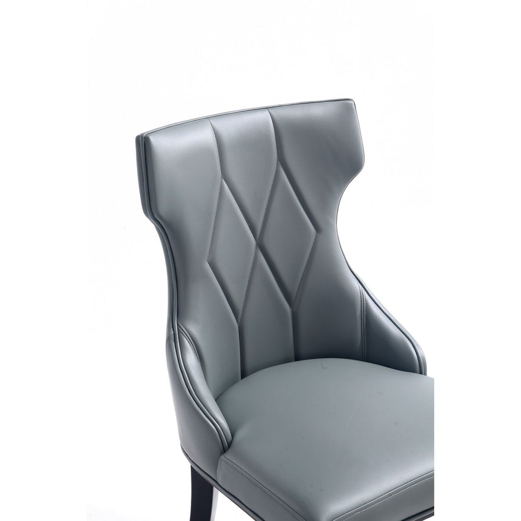 Reine Dining Chair Set of 2 with Solid Wood Frame and Classic Design - Multiple Colors