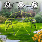 10 Sided Climbing Frame with Colorful Stones - Green