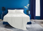 Bright White Split King Sheet Set with Powerband Fit - Nylon
