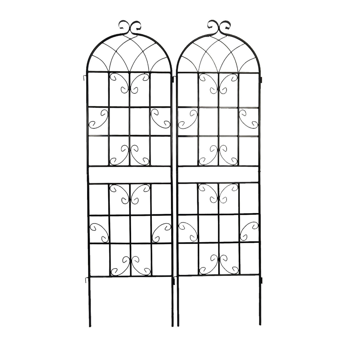 Metal Garden Rustproof Trellis for Climbing Plants – Outdoor Flower Support