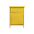 1 Drawer / 1 Door Nightstand with Durable Wood Construction - Multiple Colors