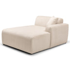 High-Quality Microfiber Sectional Sofa with Deep Seating - Beige or Dark Green
