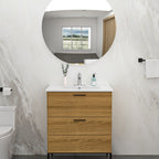 Premium Rectangular Vanity Top with Single Faucet Hole and Overflow - White