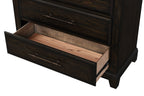 2 Drawer Nightstand with Pull-Out Tray - Mahogany
