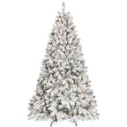 7.5FT Flocked Christmas Tree with 550 UL Lights