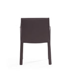 Vogue Dining Chair with Metal Frame - Light Brown or Dark Gray