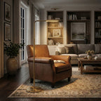 Verve Floor Lamp with On/Off Switch - Gold