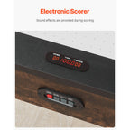 84-Inch Air Hockey Table with Electronic Scorer – Rustic MDF Finish