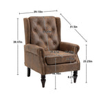 Modern Accent Armchair with Sturdy Wood Legs - Multiple Colors