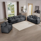 Oversized Deep-Seat Fabric Sofa & Chair Sets