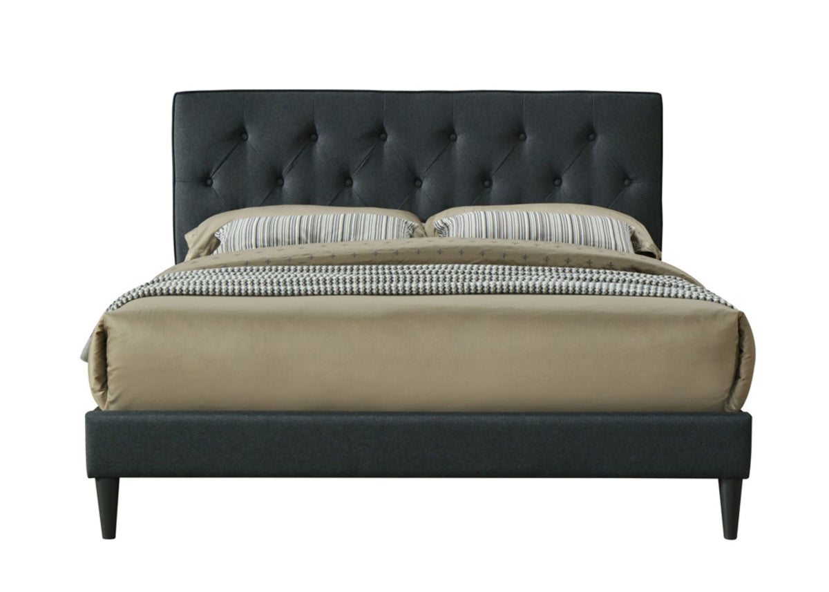 Channel Bed with USB Charging Port - Black
