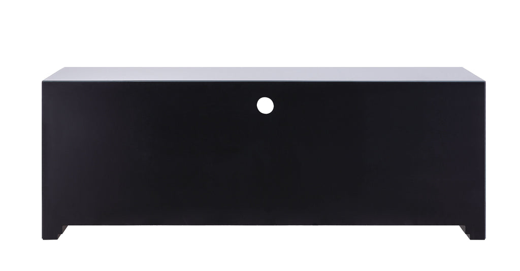 Mirrored TV Stand with Faux Diamonds and Storage - Silver