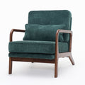 Upholstered Living Room Chair with Curved Armrests - Choice of Color