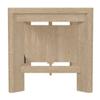 Tan Wood Writing Desk with Spacious Surface - 58 Inch