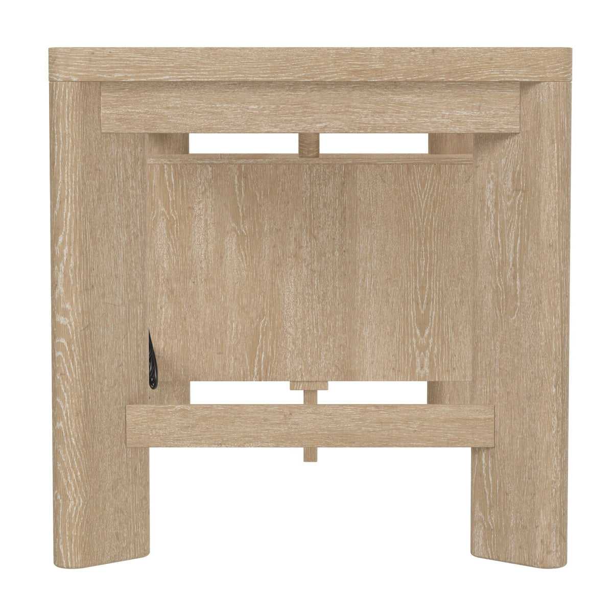 Tan Wood Writing Desk with Spacious Surface - 58 Inch