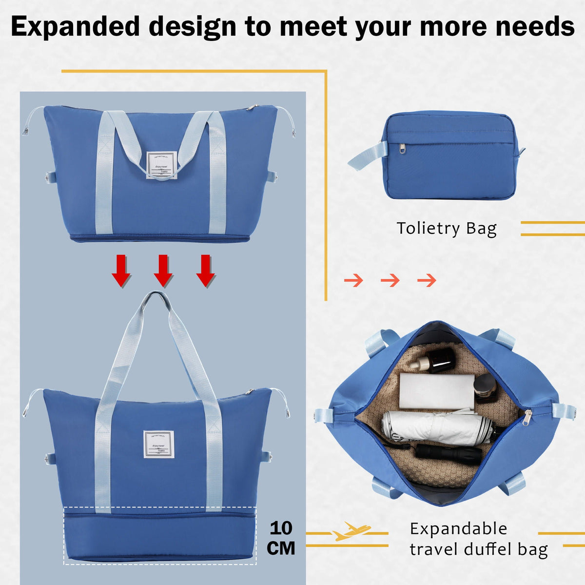 Expandable 2 Piece Luggage Set with TSA Lock and Spinner Wheels - Multiple Colors