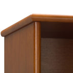 Mid Century Wide Bookcase with Storage Drawers - Multiple Colors