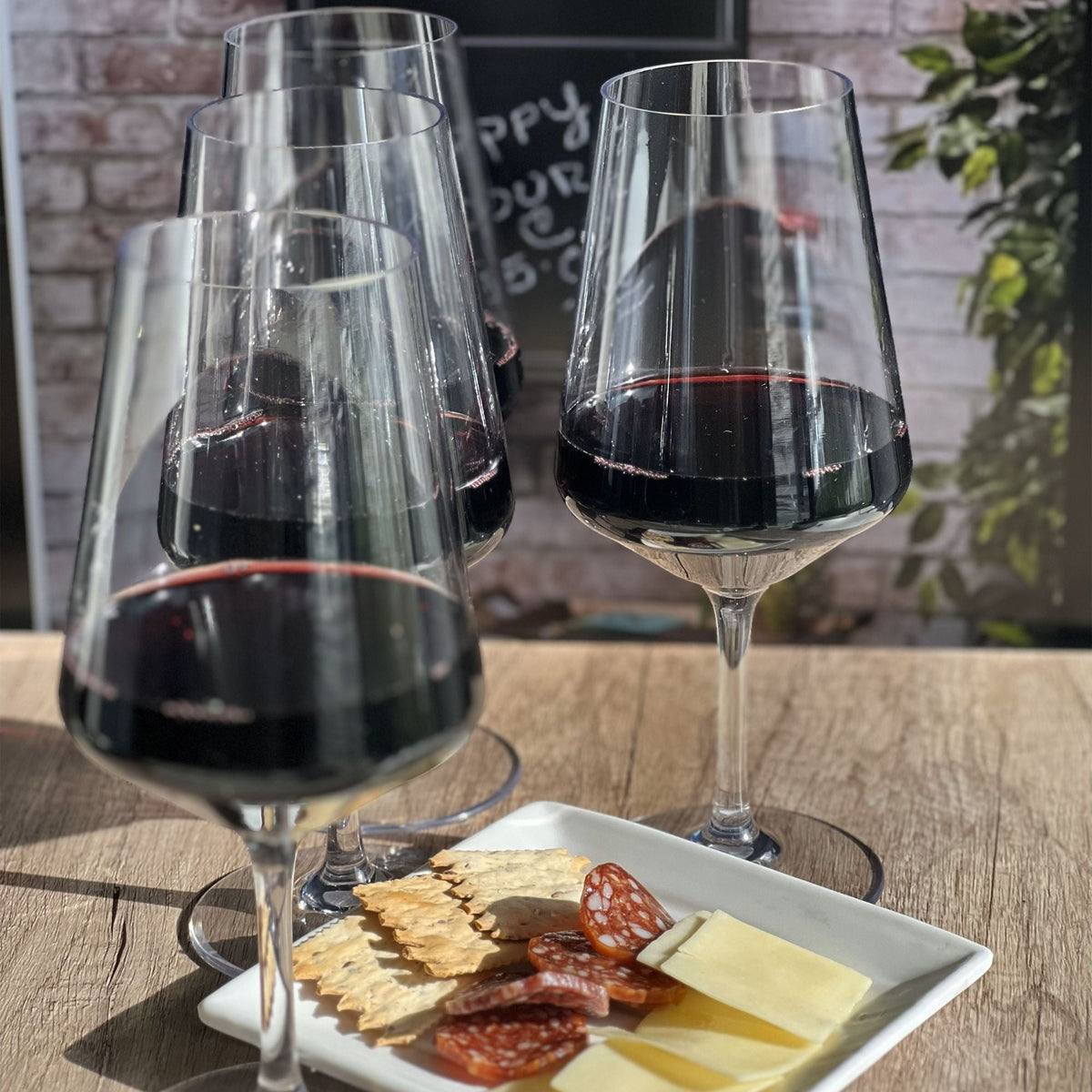 Unbreakable Tritan Wine Glasses with BPA-Free Durability - Clear