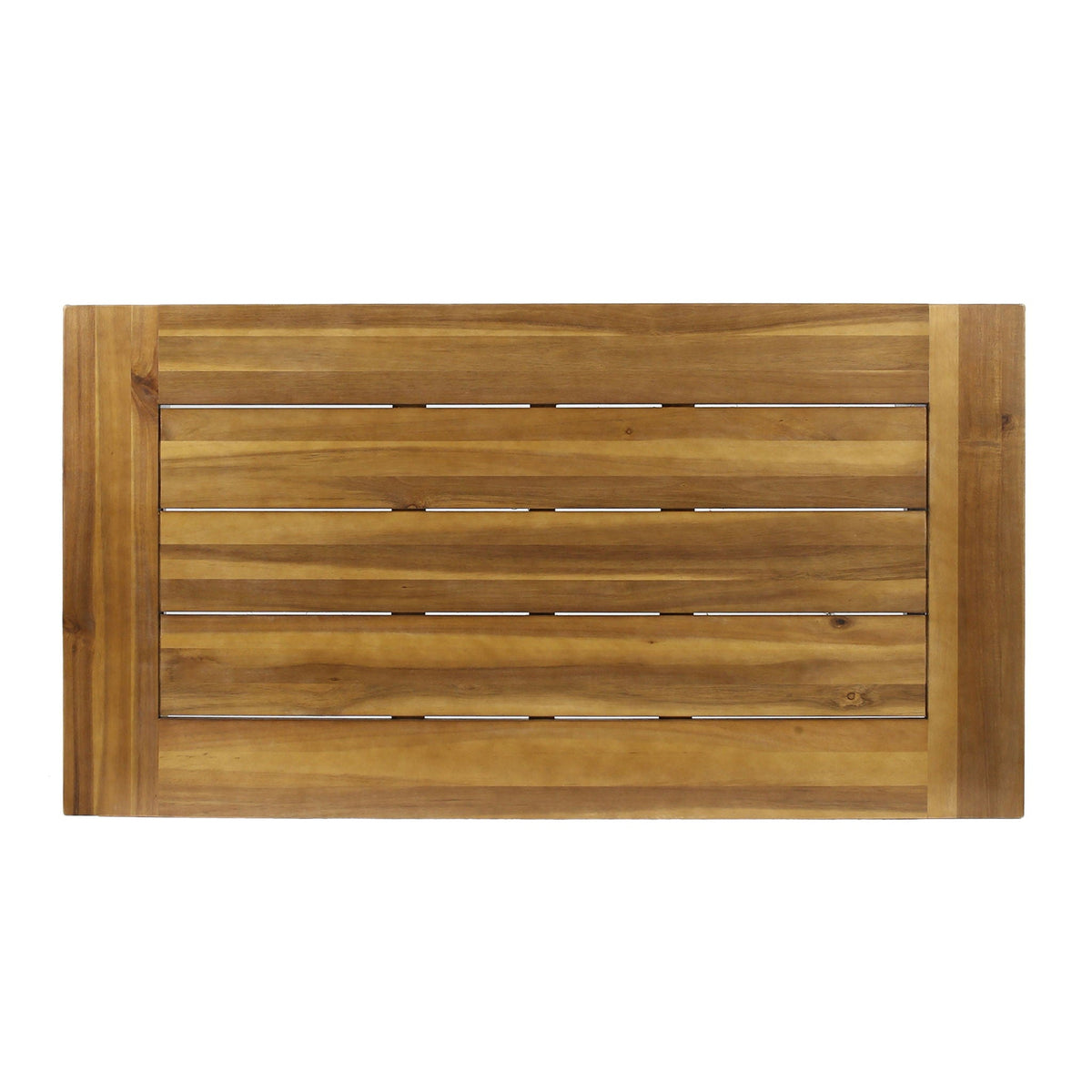 Teak Outdoor Coffee Table with Metal Frame - Natural Teak