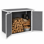 Horizontal Outdoor Storage Shed with Hydraulic Lid and Ramp - Resin