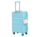 HIFINE Tourist 3-Piece ABS Spinner Wheel Luggage Set (Blue)