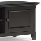 Low TV Media Stand with Adjustable Shelf - Hickory Brown