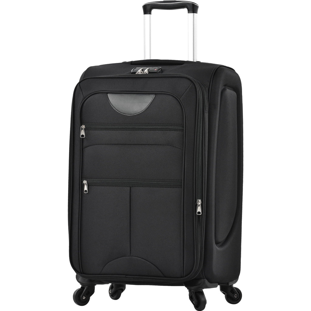 Expandable Softside Luggage 3 Piece Set with Spinner Wheels - Multiple Colors