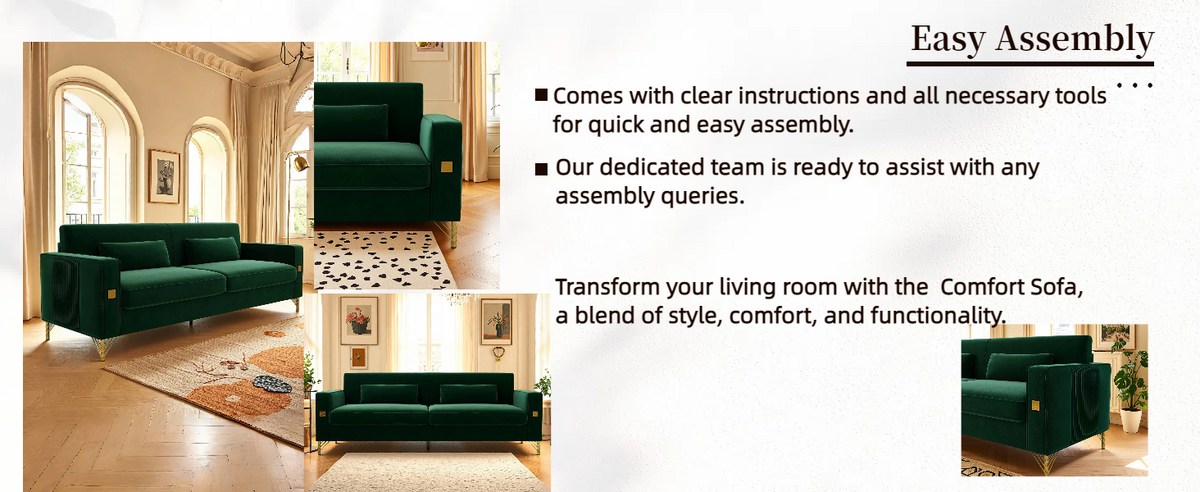 Luxury Emerald Sofa