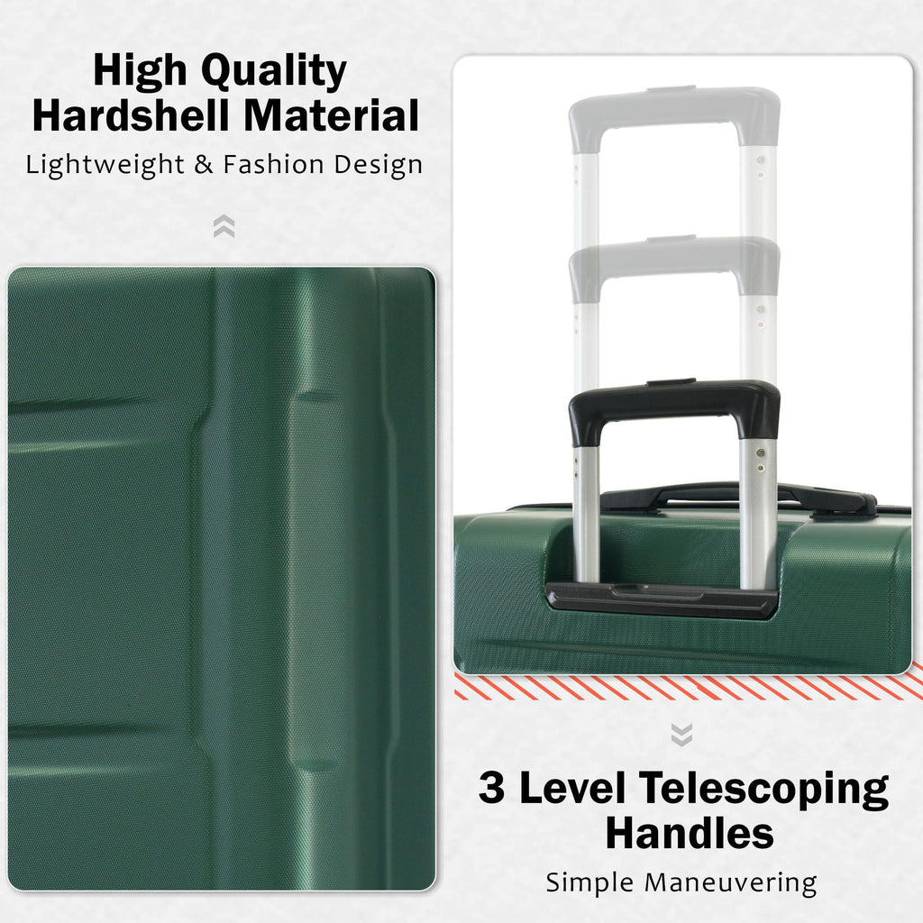 Expandable 2 Piece Luggage Set with TSA Lock and Spinner Wheels - Multiple Colors