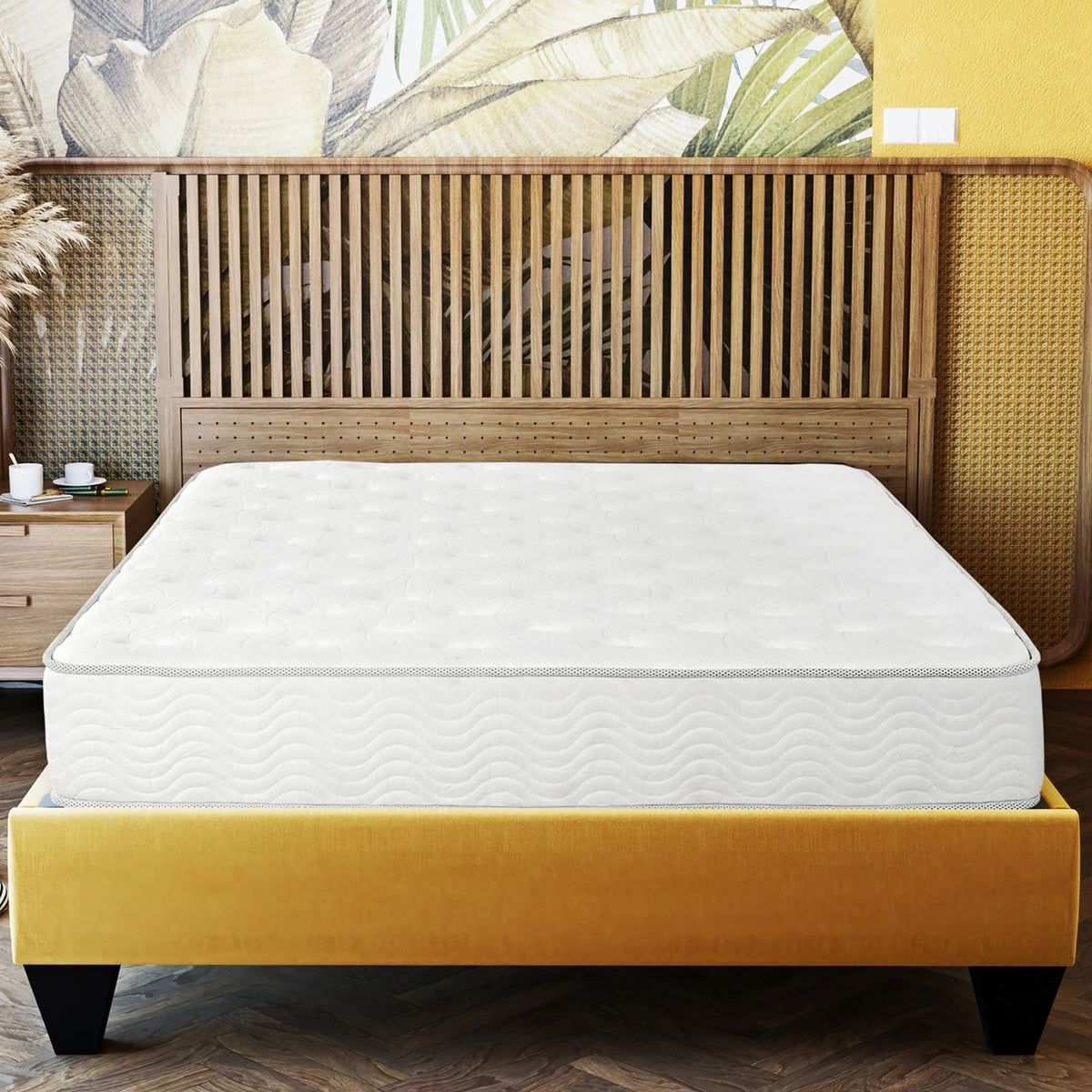 Premium 9" Medium Pocket Spring Mattress with Edge Support - White