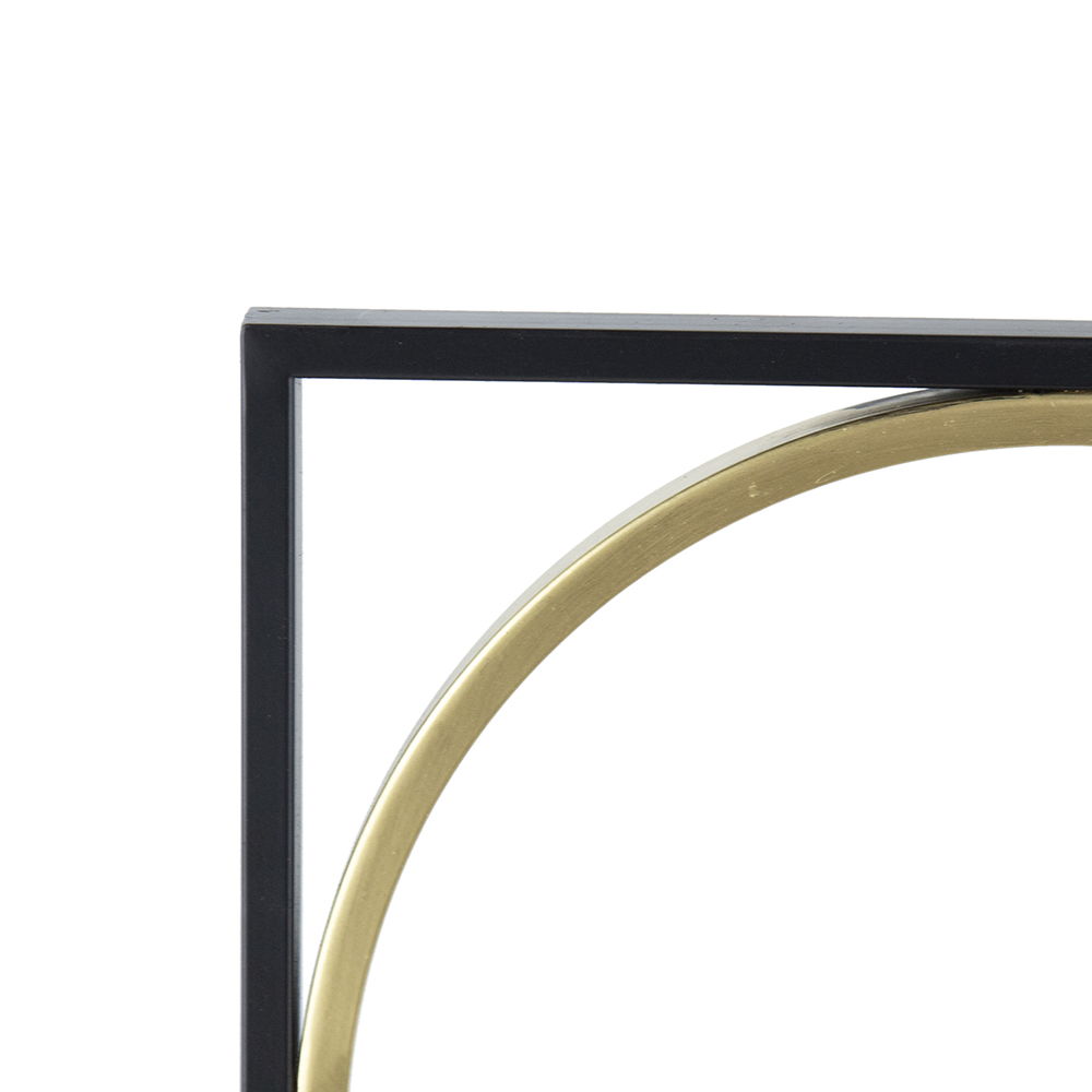 Metal Beaded Accent Mirror with Eclectic Contemporary Design - Gray