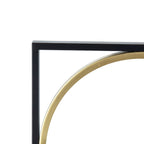 Metal Beaded Accent Mirror with Eclectic Contemporary Design - Gray