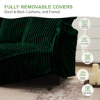 Slipcovered L Shape Sectional Long Sofa Couch