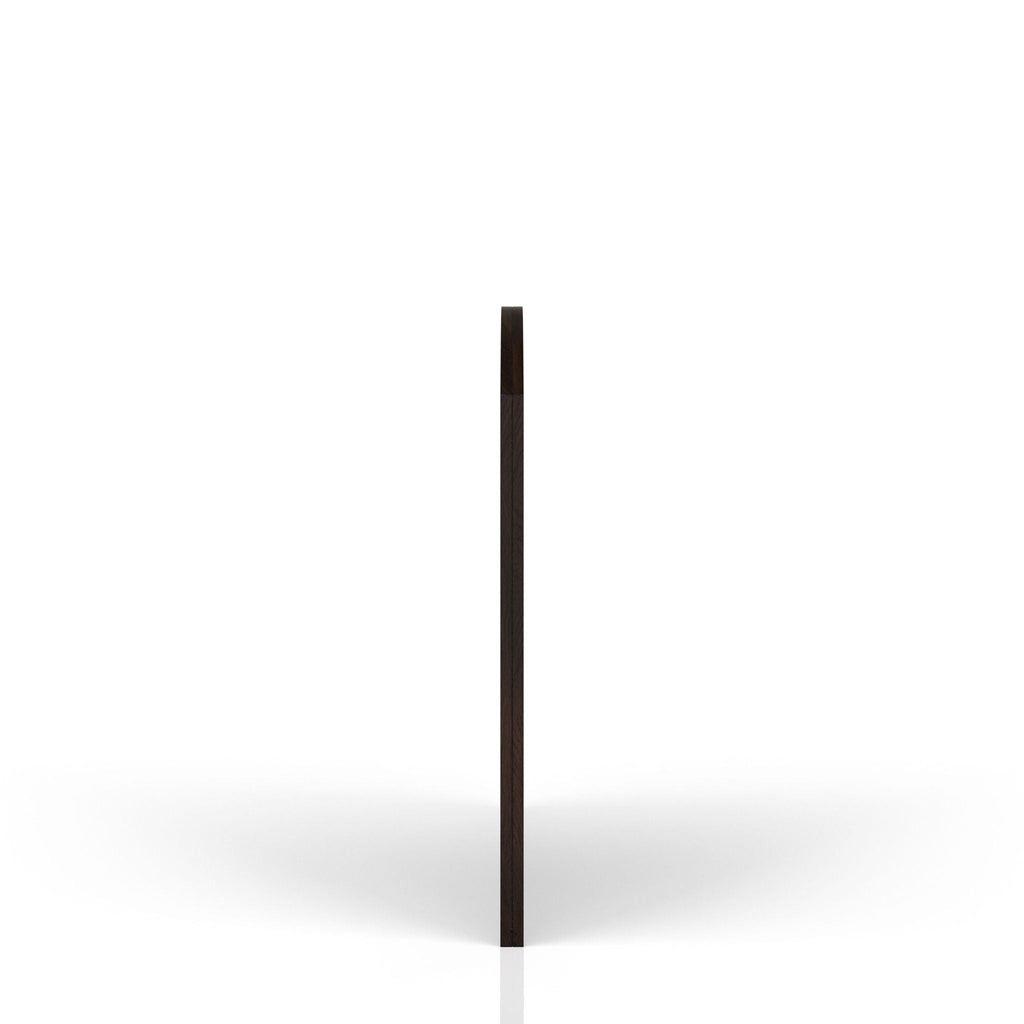 Elegant Design Mirror with Expansive View - Dark Cherry