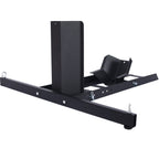 Heavy Duty Adjustable Motorcycle Stand / Wheel Chock with 1800 lb Capacity - Black