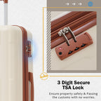 Expandable 2 Piece Luggage Set with TSA Lock and Spinner Wheels - Multiple Colors