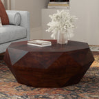 Zayn Coffee Table with Geometric Design