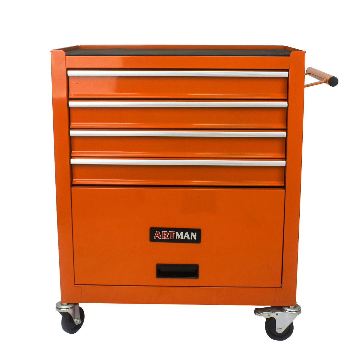 Multifunctional 4-Drawer Tool Cart with Wheels - Blue or Orange