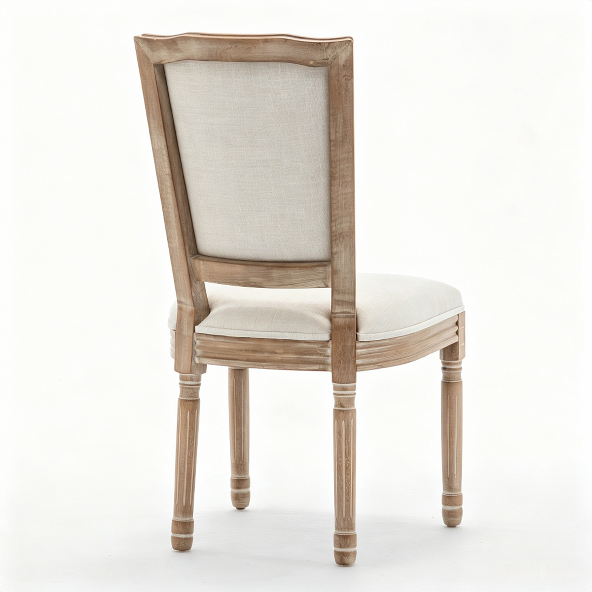 Farmhouse Solid Wood Frame Dining Chairs with Cushioned Seat