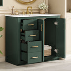 Bathroom Vanity With Sink Combo, Storage Cabinet, Freestanding Set