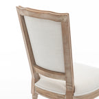 Farmhouse Solid Wood Frame Dining Chairs with Cushioned Seat