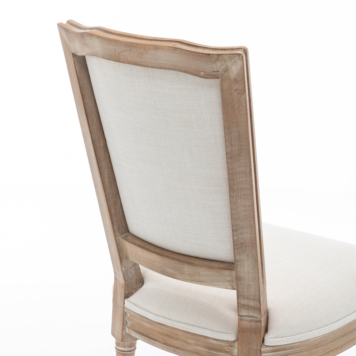 Farmhouse Solid Wood Frame Dining Chairs with Cushioned Seat