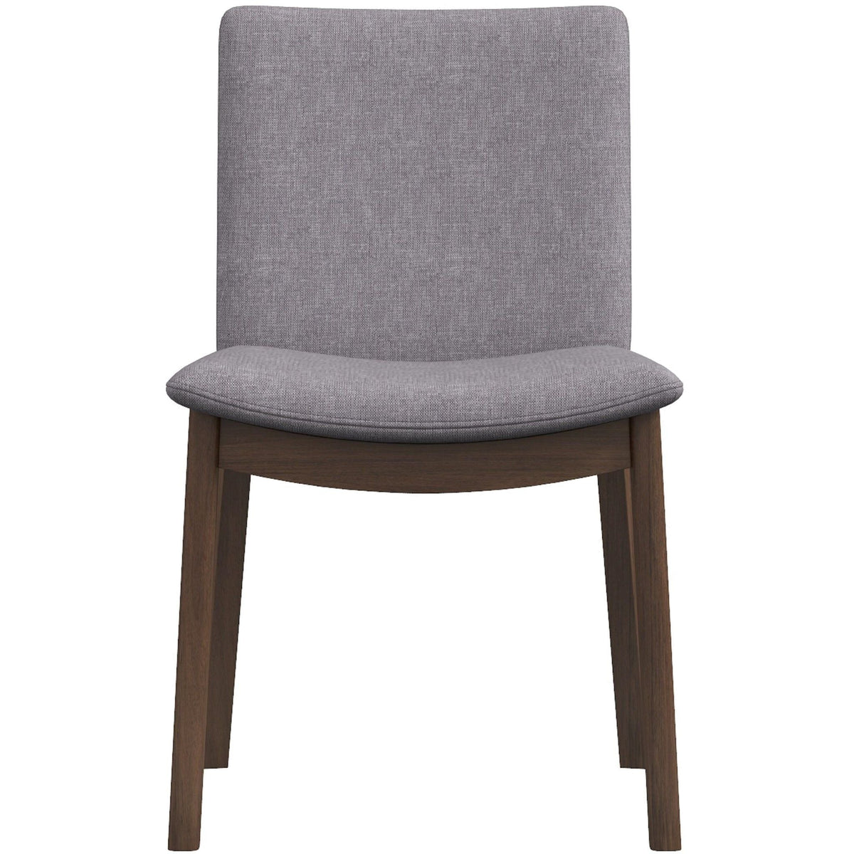 Mid-Century Modern Solid Wood Dining Chair Set with Fabric Upholstery - Multiple Colors