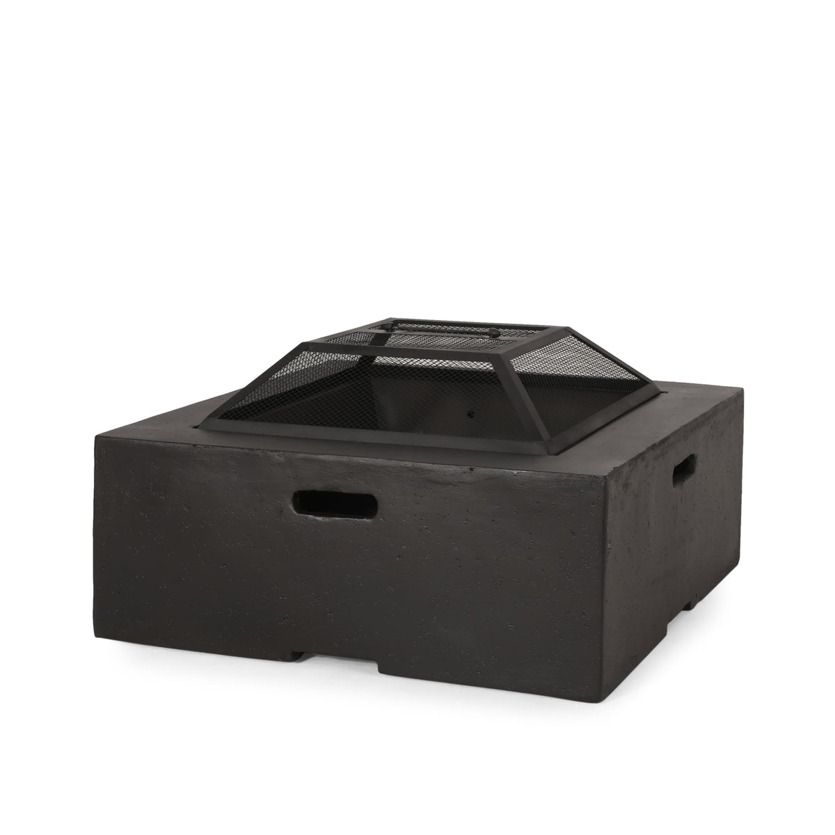 Outdoor 29" Square Wood-Burning Fire Pit