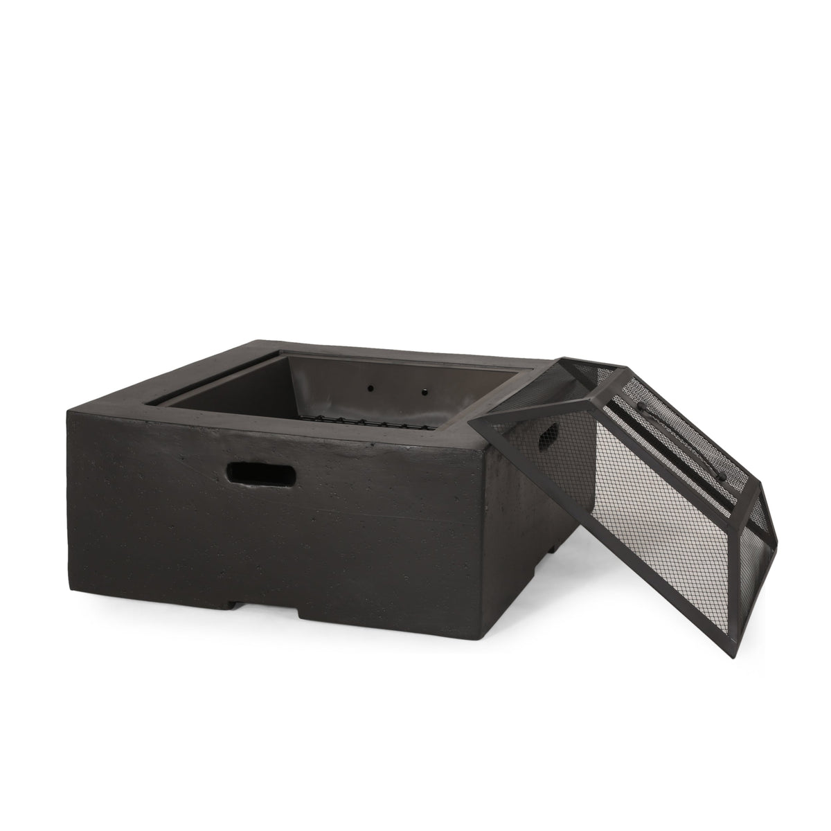 Outdoor 29" Square Wood-Burning Fire Pit